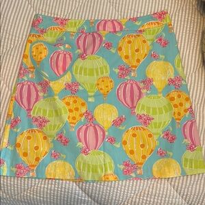 Lilly Pulitzer Skirt 10 EUC balloons
